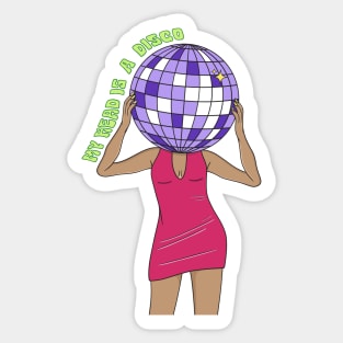 MIRROR BALL WOMAN Sticker